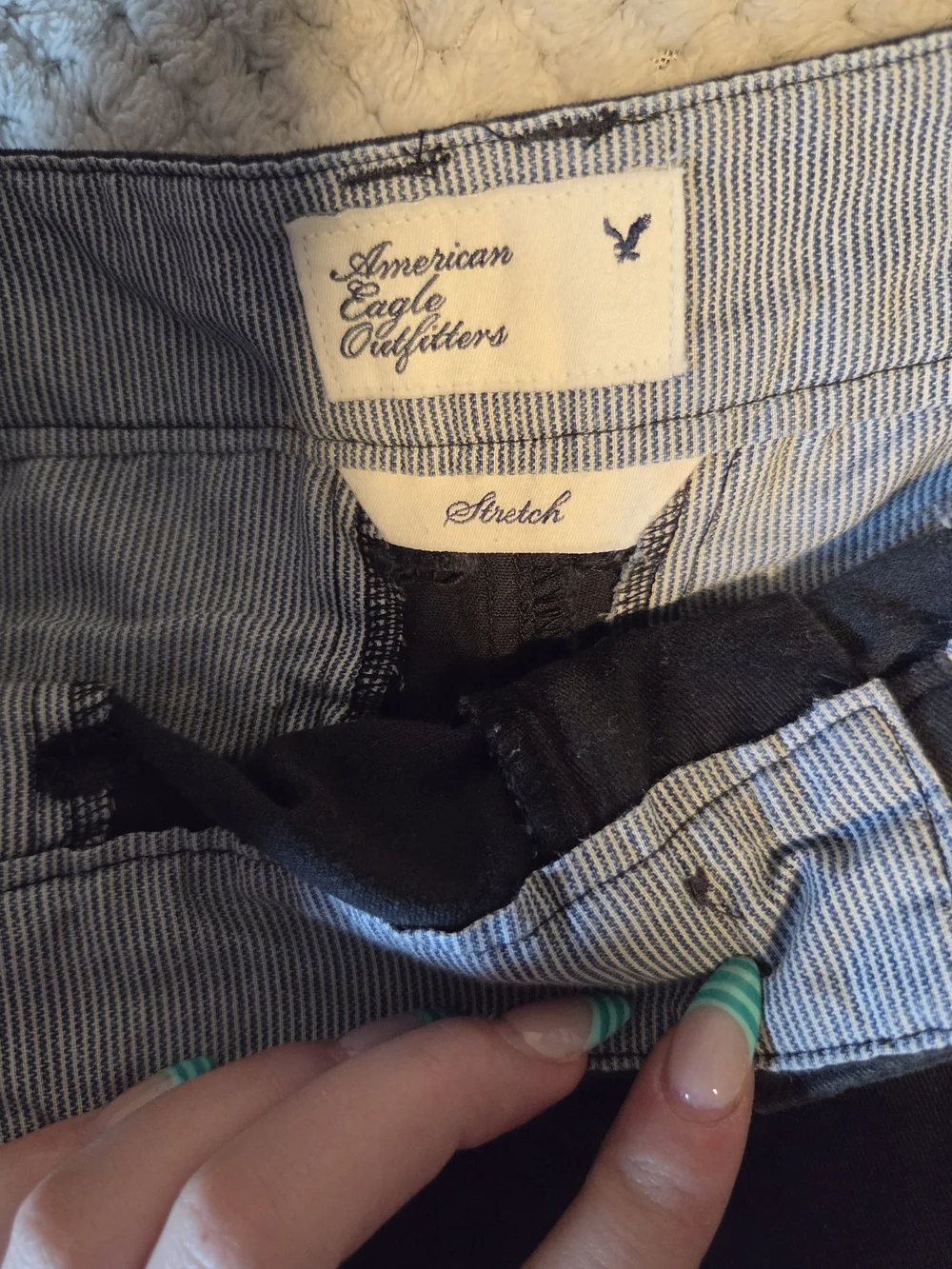 American Eagle Outfitters Black Denim Short Shorts